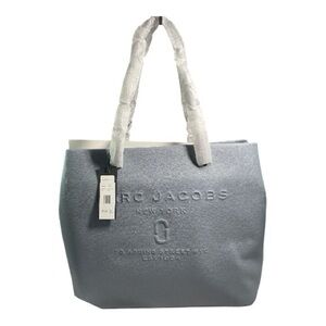 New The Marc Jacobs East West Leather Tote Bag Shadow/ Grey Brand New $445